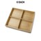 Rustic Pine Wood 4 Section Storage Trays 13 1/8" x 11 3/8" x 1 1/2"